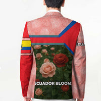 Ecuador Blazer with Rose Garden and Floral Texture Design - Wonder Print Shop
