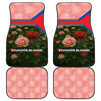 Ecuador Car Mats with Rose Garden and Floral Texture Design - Wonder Print Shop