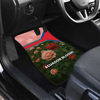 Ecuador Car Mats with Rose Garden and Floral Texture Design - Wonder Print Shop