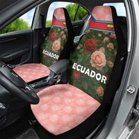 Ecuador Car Seat Cover with Rose Garden and Floral Texture Design - Wonder Print Shop