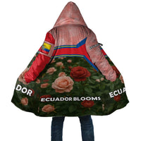 Ecuador Cloak with Rose Garden and Floral Texture Design - Wonder Print Shop