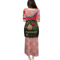 Ecuador Family Matching Puletasi and Hawaiian Shirt with Rose Garden and Floral Texture Design - Wonder Print Shop