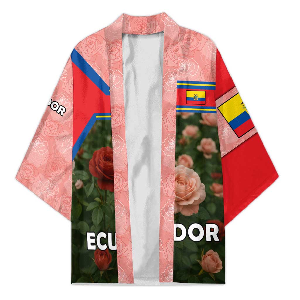 Ecuador Kimono with Rose Garden and Floral Texture Design - Wonder Print Shop