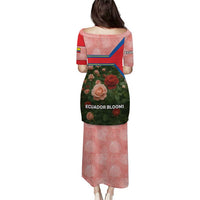 Ecuador Puletasi with Rose Garden and Floral Texture Design - Wonder Print Shop