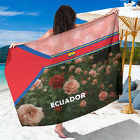 Ecuador Sarong with Rose Garden and Floral Texture Design - Wonder Print Shop
