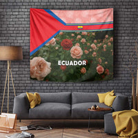 Ecuador Tapestry with Rose Garden and Floral Texture Design - Wonder Print Shop