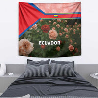 Ecuador Tapestry with Rose Garden and Floral Texture Design - Wonder Print Shop
