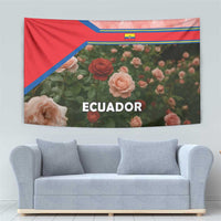 Ecuador Tapestry with Rose Garden and Floral Texture Design - Wonder Print Shop