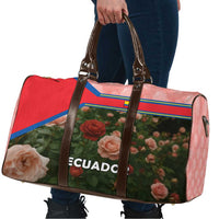Ecuador Travel Bag with Rose Garden and Floral Texture Design - Wonder Print Shop