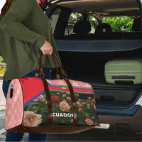 Ecuador Travel Bag with Rose Garden and Floral Texture Design - Wonder Print Shop