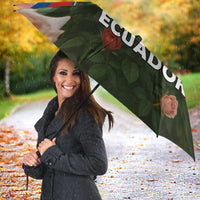 Ecuador Umbrella with Rose Garden and Floral Texture Design - Wonder Print Shop