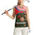 Ecuador Women Sleeveless Polo Shirt with Rose Garden and Floral Texture Design - Wonder Print Shop