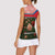 Ecuador Women Sleeveless Polo Shirt with Rose Garden and Floral Texture Design - Wonder Print Shop