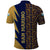 San Marino Polo Shirt with Baroque Floral and Lightning Stripe Design - Wonder Print Shop