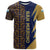 San Marino T Shirt with Baroque Floral and Lightning Stripe Design - Wonder Print Shop