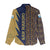 San Marino Women Casual Shirt with Baroque Floral and Lightning Stripe Design - Wonder Print Shop