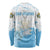 San Marino Long Sleeve Shirt with Coat of Arms and Paint Splash Dot Design - Wonder Print Shop