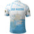 San Marino Polo Shirt with Coat of Arms and Paint Splash Dot Design - Wonder Print Shop