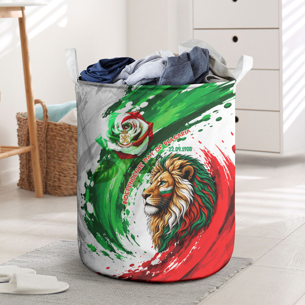 Bulgaria Independence Day Laundry Basket Bulgarian Flag Patriotic Lion National Emblem