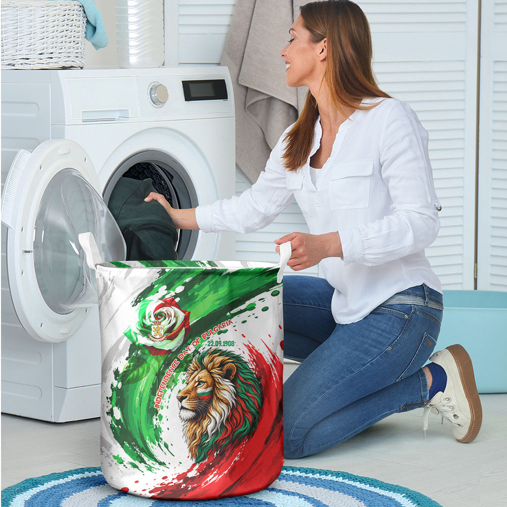 Bulgaria Independence Day Laundry Basket Bulgarian Flag Patriotic Lion National Emblem