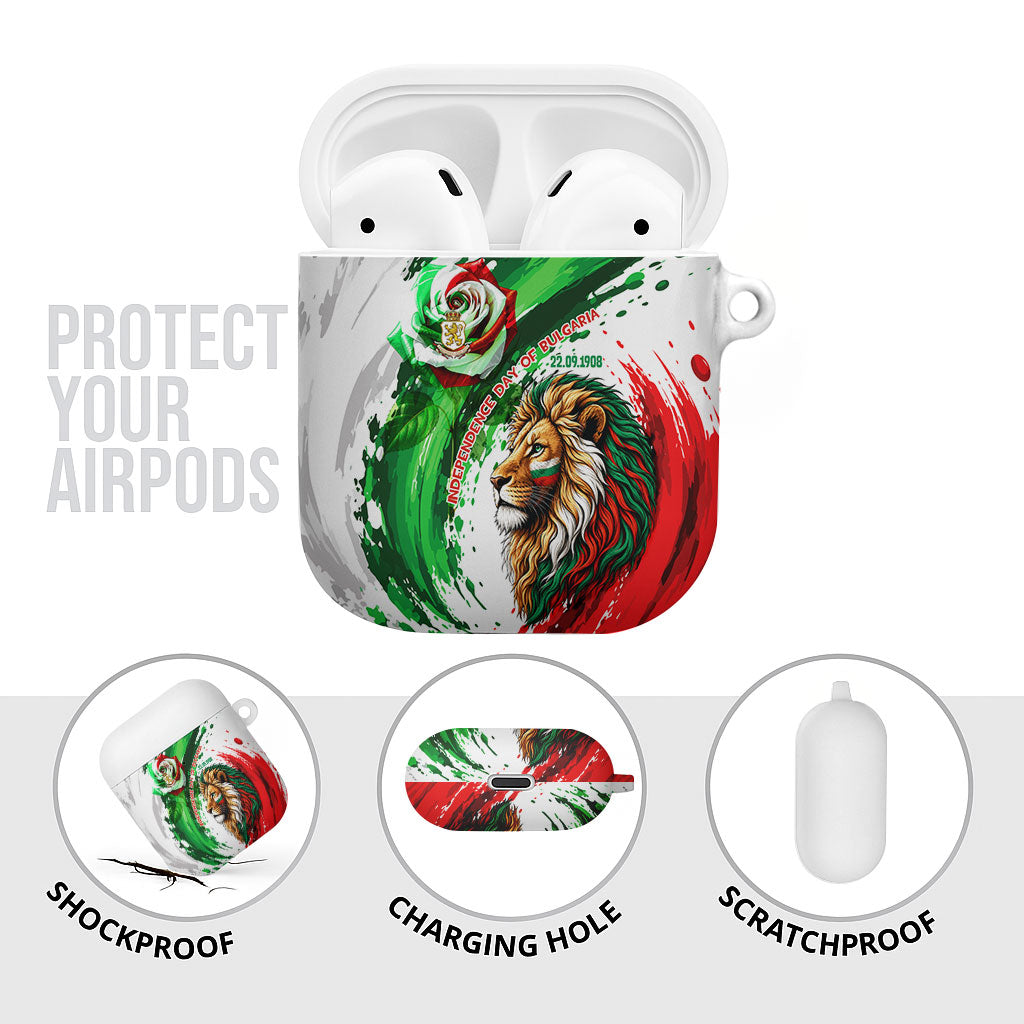Bulgaria Independence Day AirPods Case Bulgarian Flag Patriotic Lion National Emblem