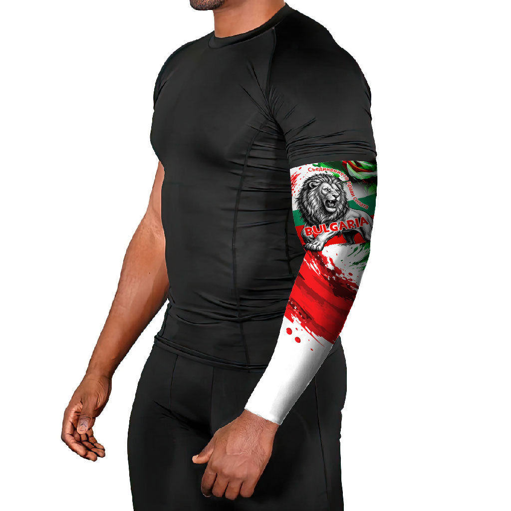 Bulgaria Independence Day Arm Sleeves Bulgarian Flag Patriotic Lion National Emblem