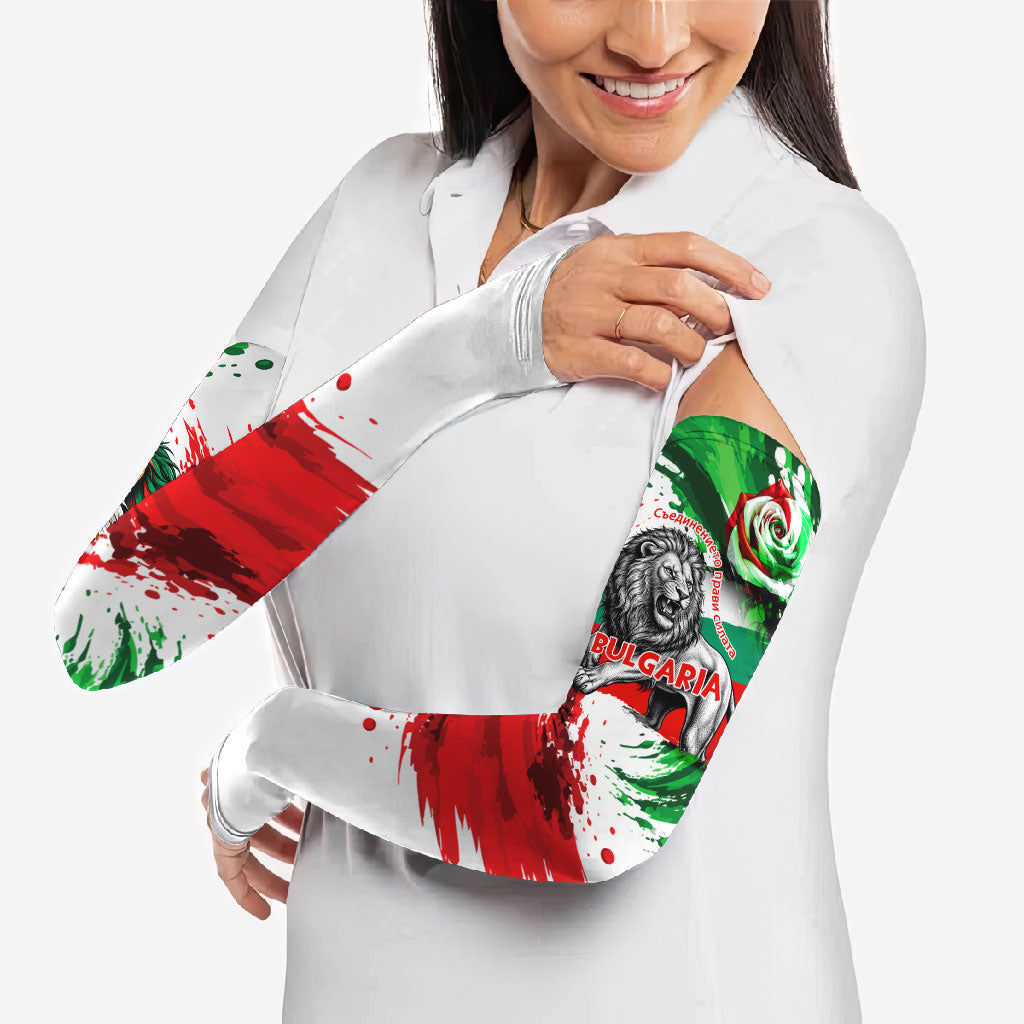 Bulgaria Independence Day Arm Sleeves Bulgarian Flag Patriotic Lion National Emblem