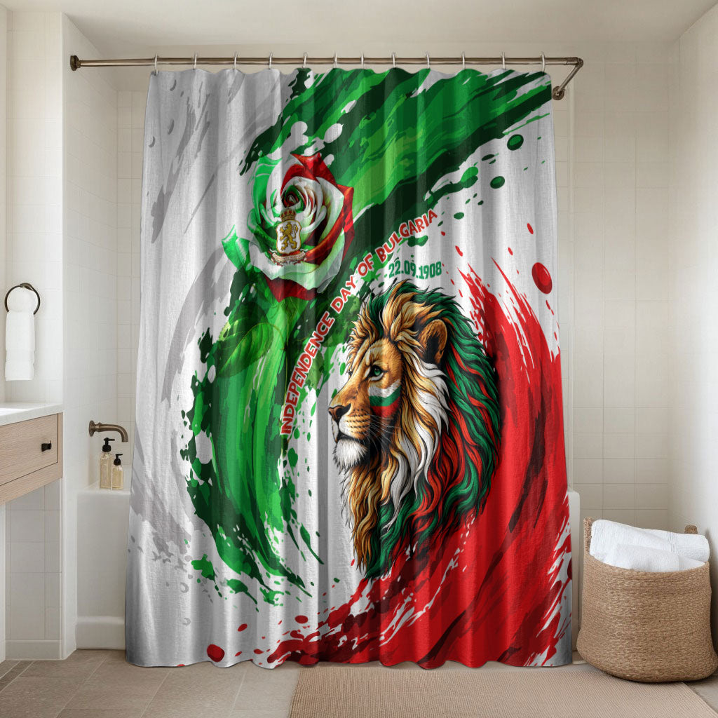 Bulgaria Independence Day Bathroom Set Bulgarian Flag Patriotic Lion National Emblem