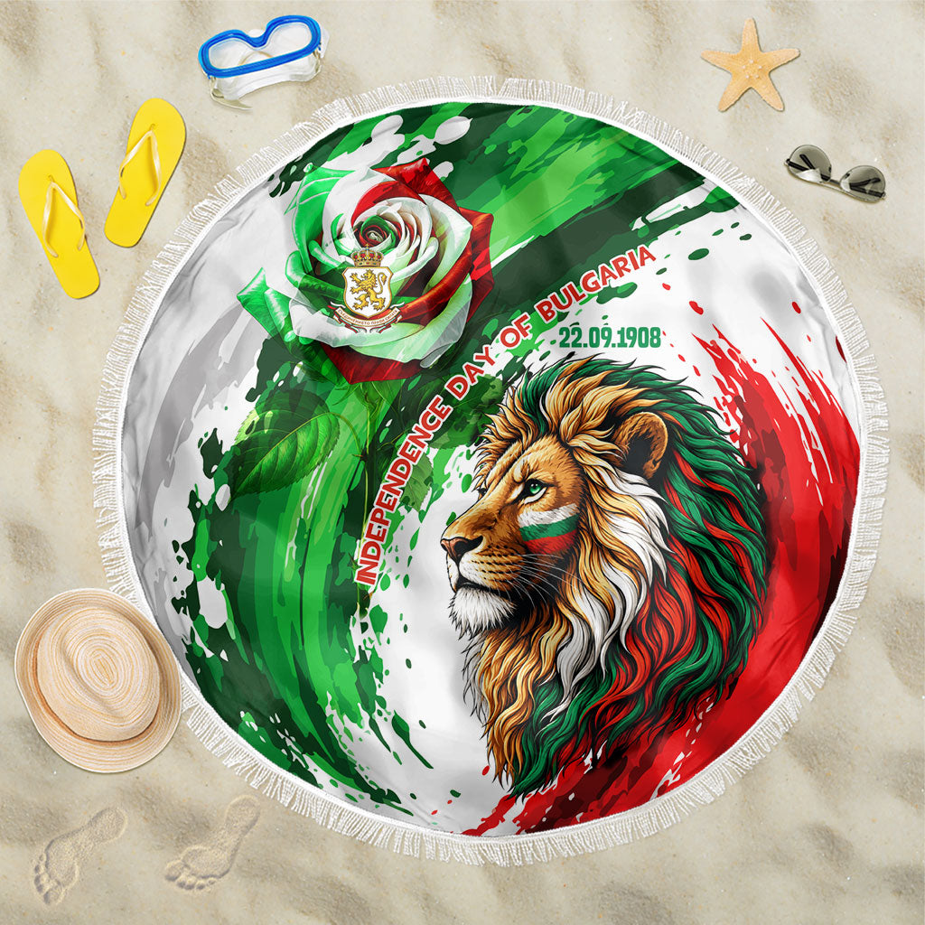 Bulgaria Independence Day Beach Blanket Bulgarian Flag Patriotic Lion National Emblem