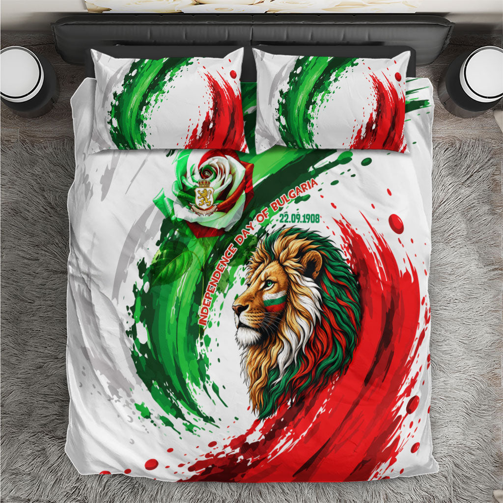 Bulgaria Independence Day Bedding Set Bulgarian Flag Patriotic Lion National Emblem