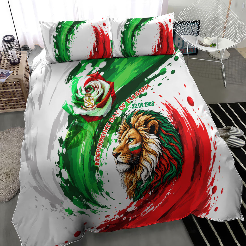 Bulgaria Independence Day Bedding Set Bulgarian Flag Patriotic Lion National Emblem