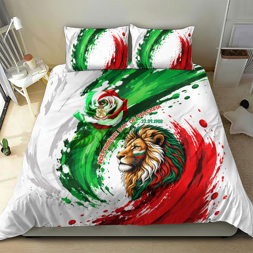 Bulgaria Independence Day Bedding Set Bulgarian Flag Patriotic Lion National Emblem