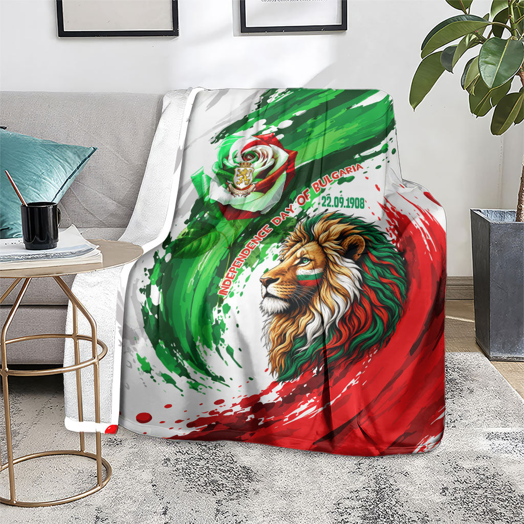 Bulgaria Independence Day Blanket Bulgarian Flag Patriotic Lion National Emblem