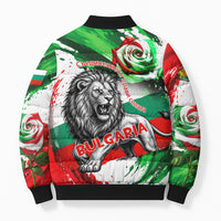 Bulgaria Independence Day Bomber Puffer Jacket Bulgarian Flag Patriotic Lion National Emblem