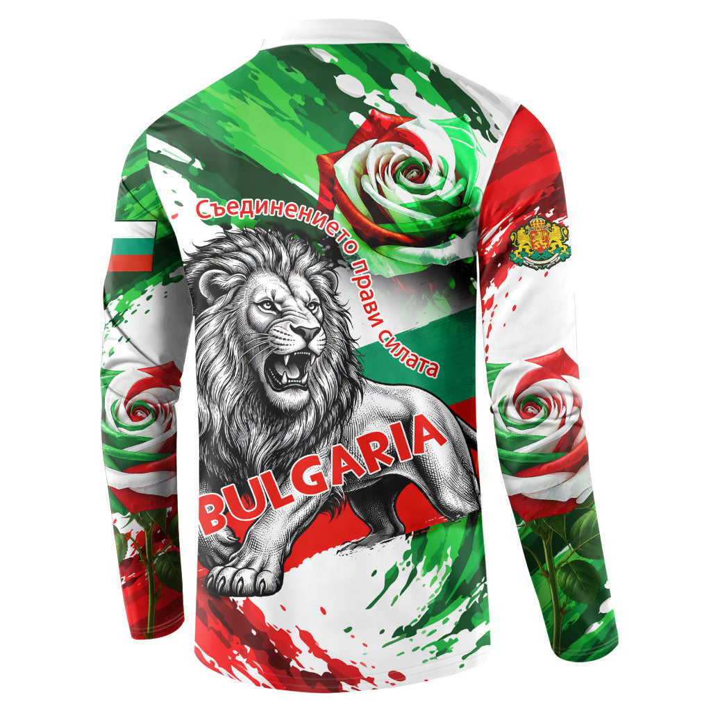 Bulgaria Independence Day Button Sweatshirt Bulgarian Flag Patriotic Lion National Emblem