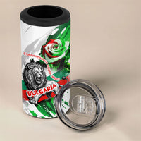 Bulgaria Independence Day 4 in 1 Can Cooler Tumbler Bulgarian Flag Patriotic Lion National Emblem
