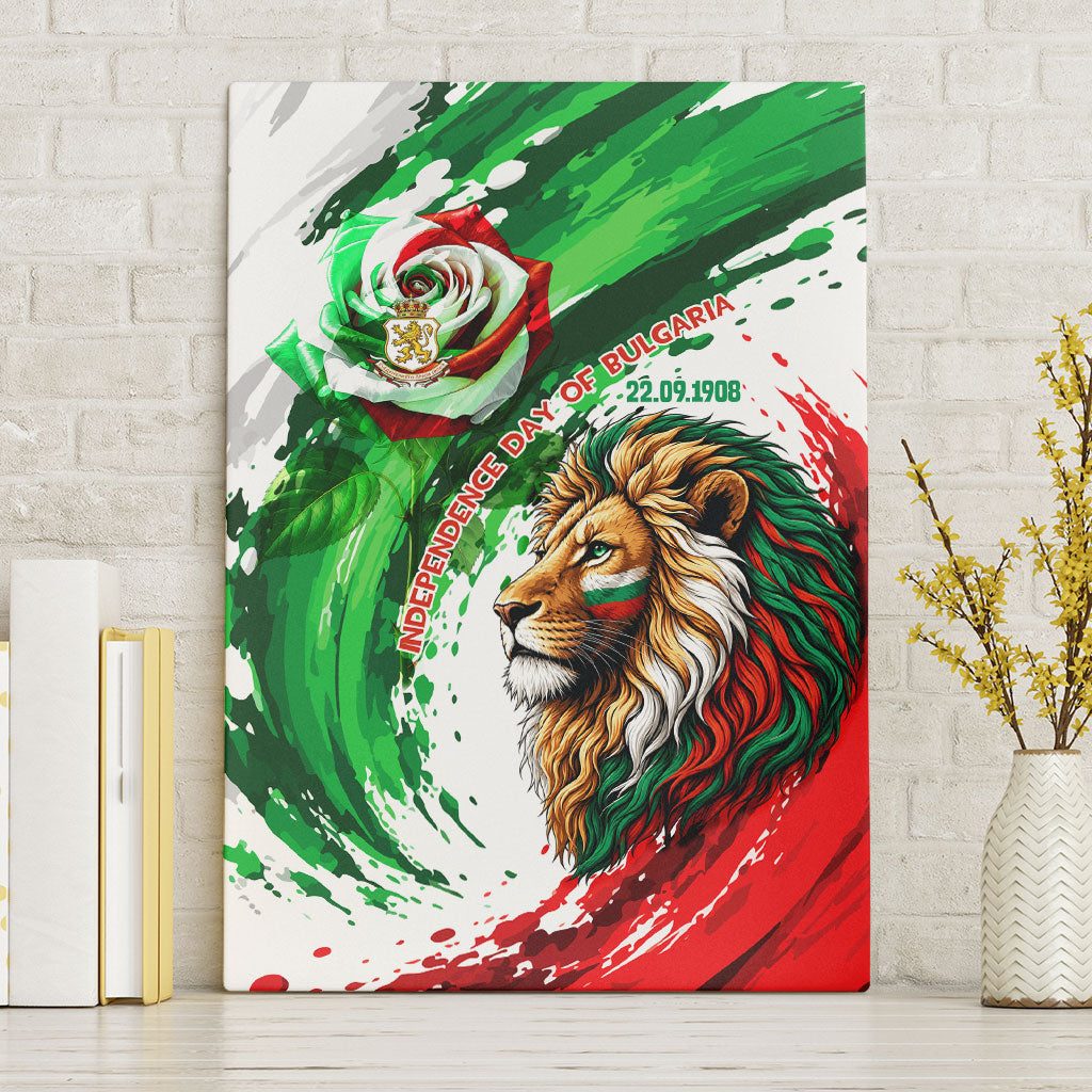 Bulgaria Independence Day Canvas Wall Art Bulgarian Flag Patriotic Lion National Emblem