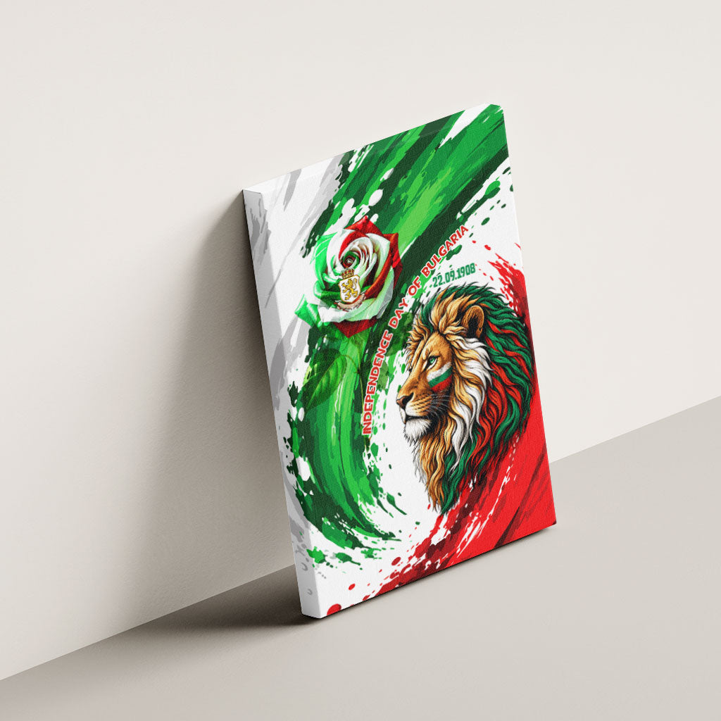 Bulgaria Independence Day Canvas Wall Art Bulgarian Flag Patriotic Lion National Emblem