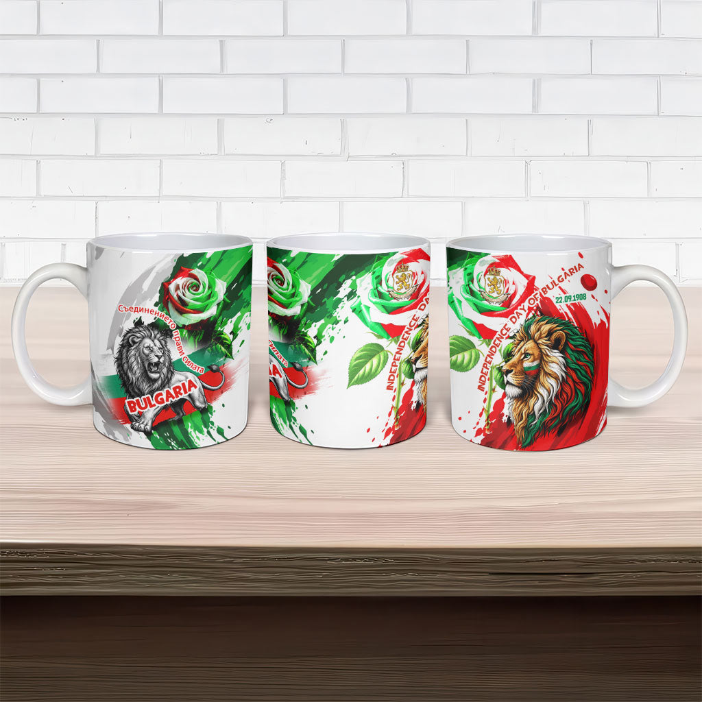 Bulgaria Independence Day Ceramic Mug Bulgarian Flag Patriotic Lion National Emblem