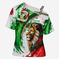 Bulgaria Independence Day Cross Shoulder Shirt Bulgarian Flag Patriotic Lion National Emblem