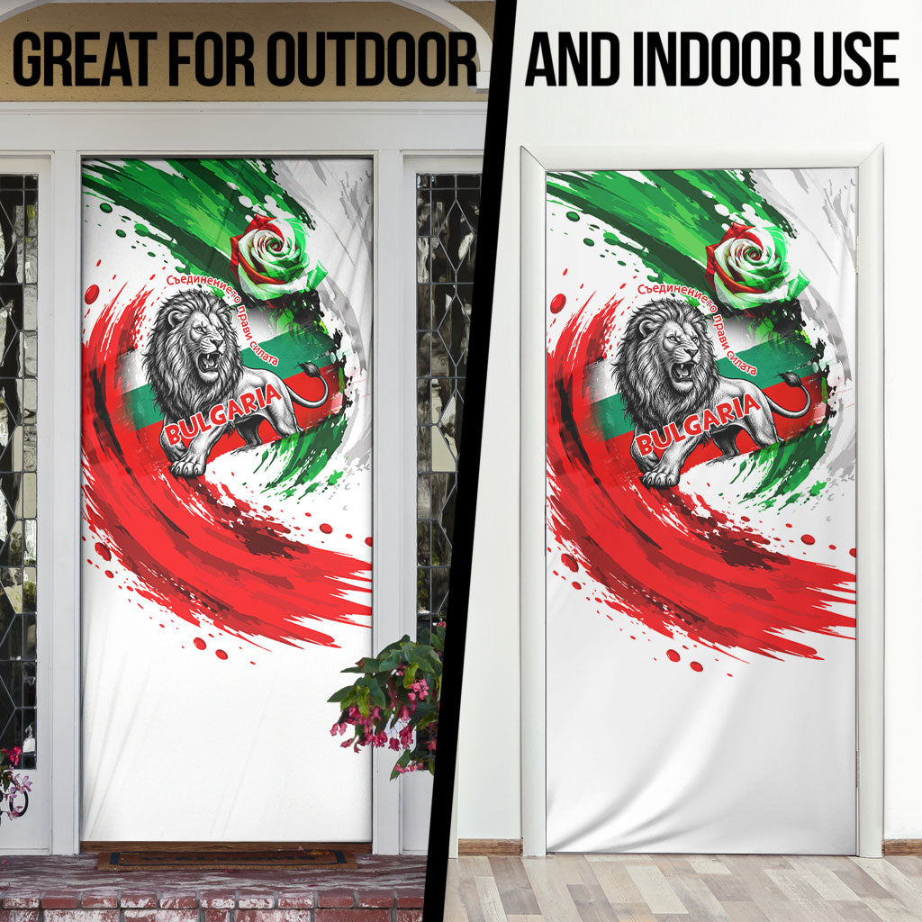 Bulgaria Independence Day Door Cover Bulgarian Flag Patriotic Lion National Emblem