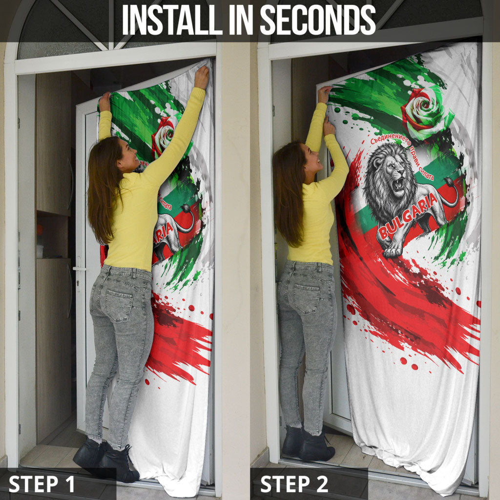 Bulgaria Independence Day Door Cover Bulgarian Flag Patriotic Lion National Emblem