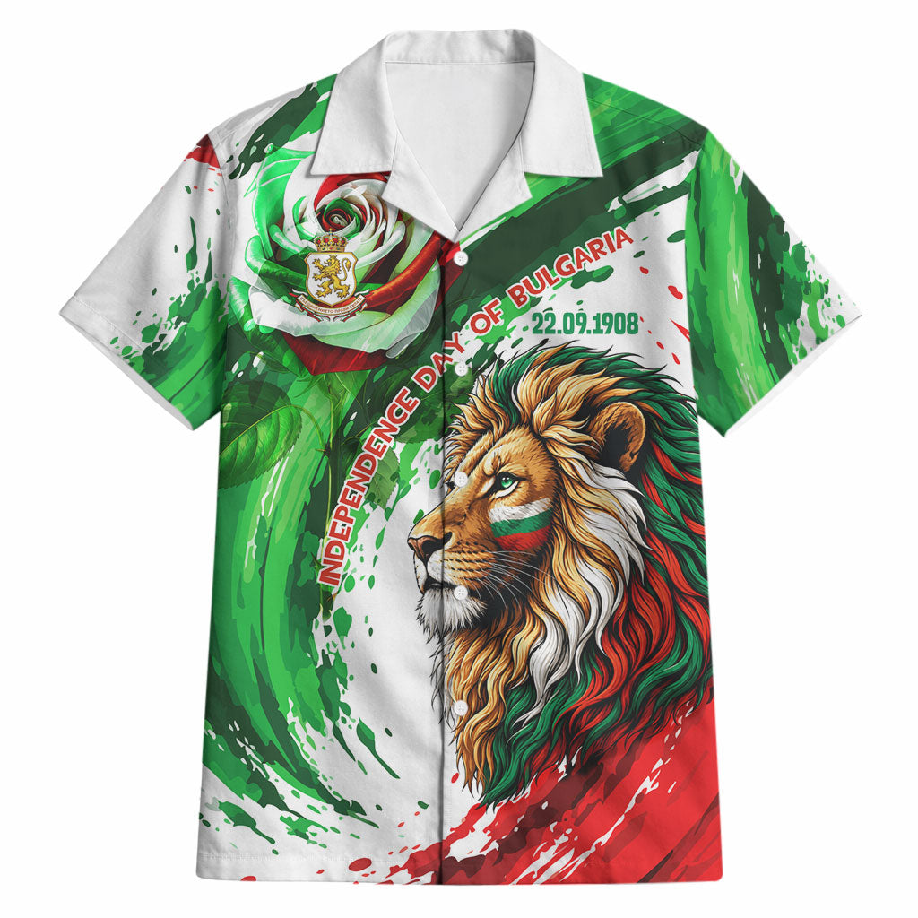 Bulgaria Independence Day Hawaiian Shirt Bulgarian Flag Patriotic Lion National Emblem