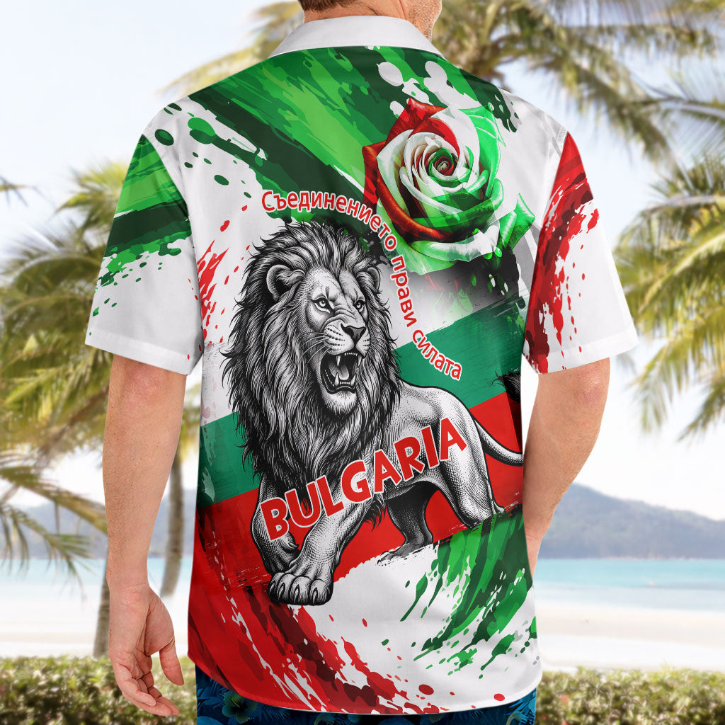 Bulgaria Independence Day Hawaiian Shirt Bulgarian Flag Patriotic Lion National Emblem