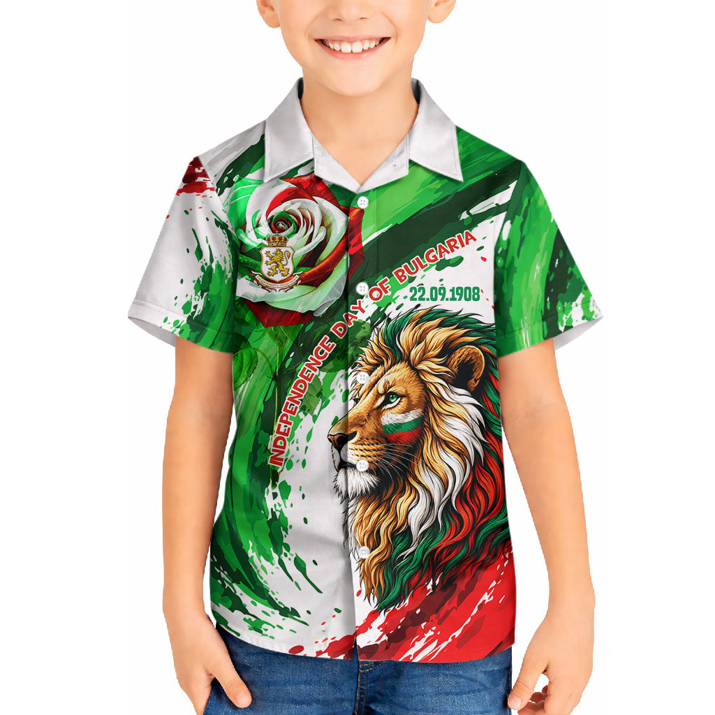 Bulgaria Independence Day Hawaiian Shirt Bulgarian Flag Patriotic Lion National Emblem