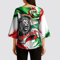 Bulgaria Independence Day Kimono Sleeve Blouse Bulgarian Flag Patriotic Lion National Emblem