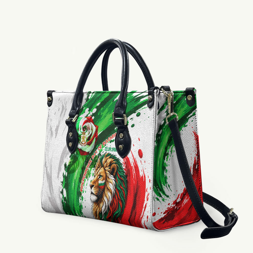 Bulgaria Independence Day Leather Bag Bulgarian Flag Patriotic Lion National Emblem