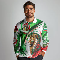 Bulgaria Independence Day Long Sleeve Polo Shirt Bulgarian Flag Patriotic Lion National Emblem