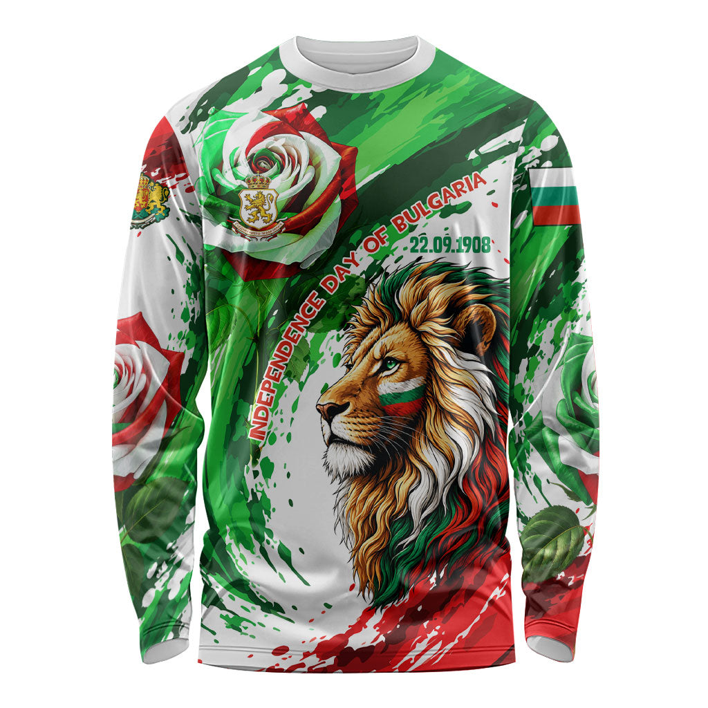 Bulgaria Independence Day Long Sleeve Shirt Bulgarian Flag Patriotic Lion National Emblem