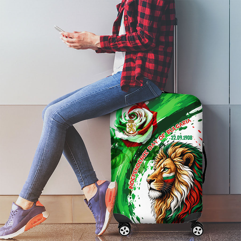 Bulgaria Independence Day Luggage Cover Bulgarian Flag Patriotic Lion National Emblem